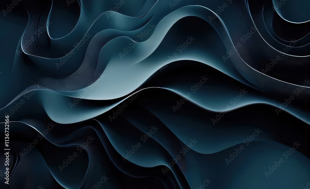 Abstract dark teal wavy background texture. Abstract dark teal wavy background texture.