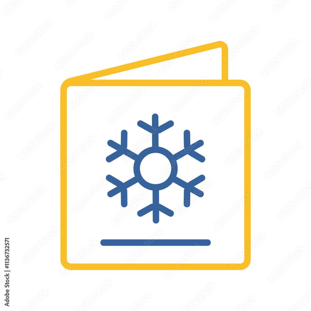Merry Christmas and Happy New Year greeting card