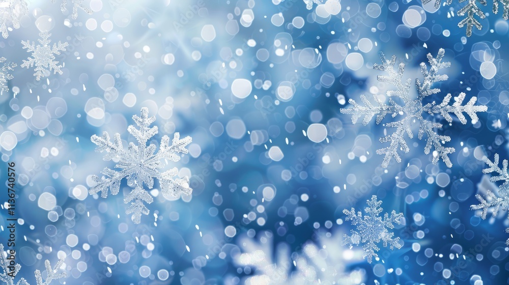 Christmas Snowflakes Background 