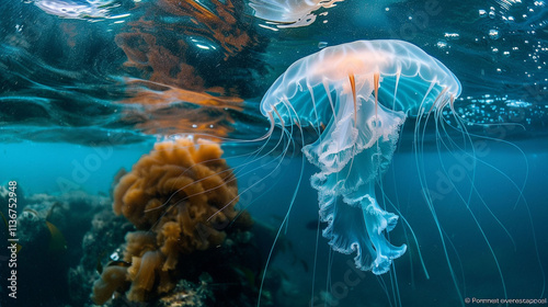 jellyfish in aquarium