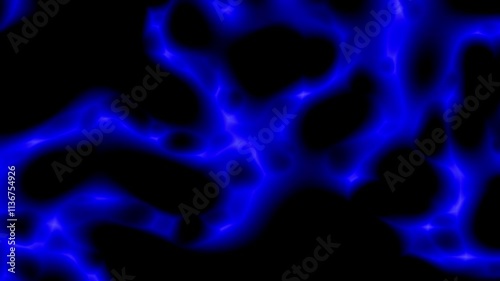 Abstract blue wave animation loop background. Blue plasma pattern wavy
