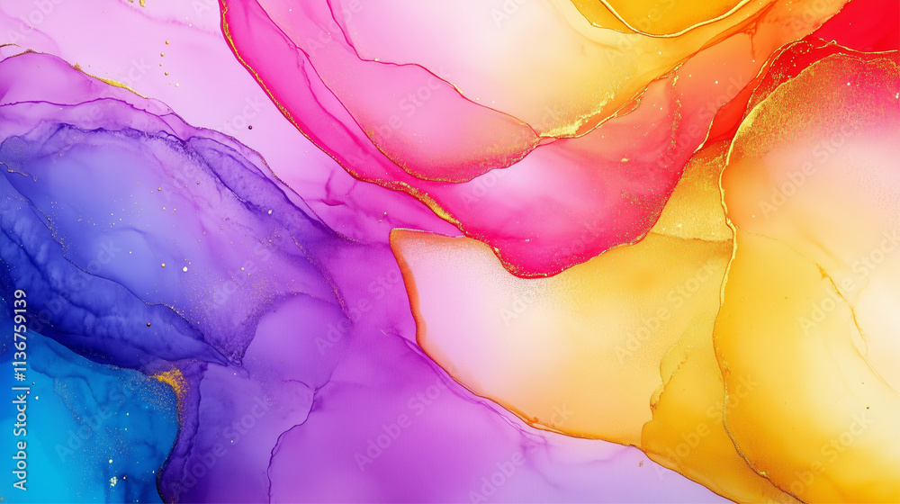 Fototapeta premium An artistic representation of fluid colors showcasing pure creativity.