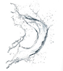 Blue water splash isolated on transparent background  png water splash