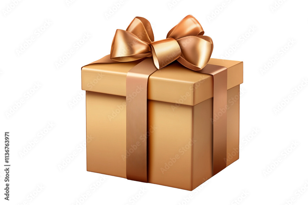 A beautifully wrapped golden gift box with a satin ribbon, isolated on a transparent background, perfect for festive and holiday-themed designs.
A beautifully wrapped golden gift box with a satin ribbon, isolated on a transparent background, perfect for festive and holiday-themed designs.