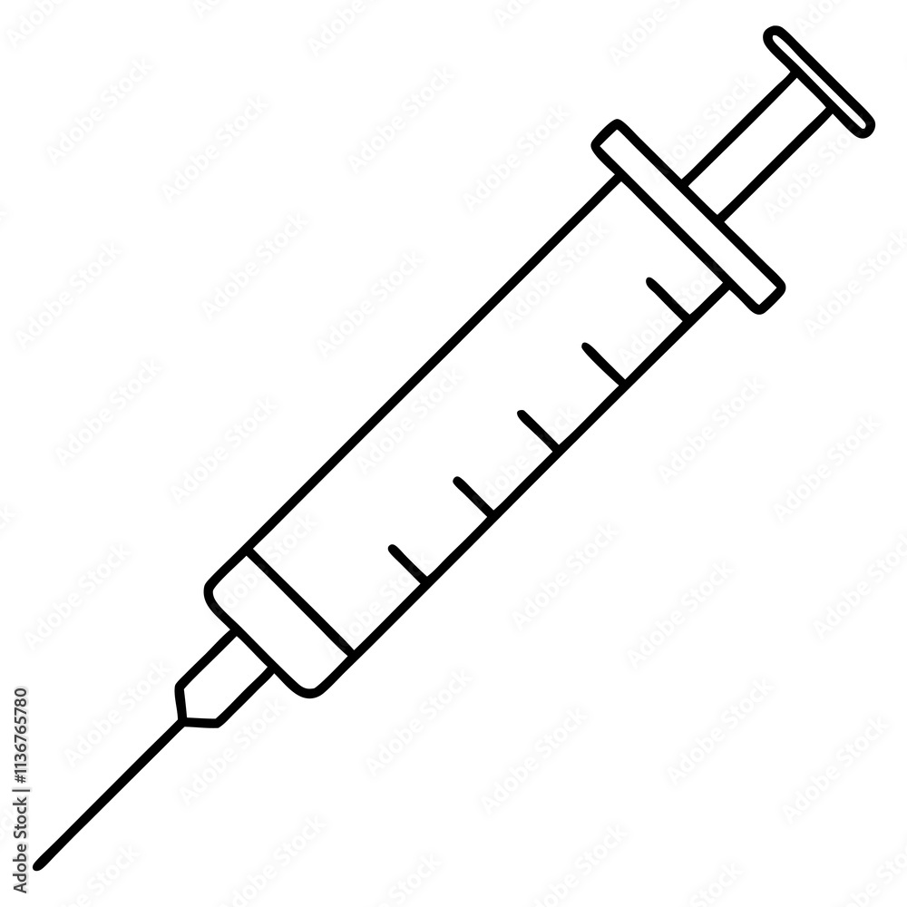 syringe isolated on white background. syringe isolated on white background.