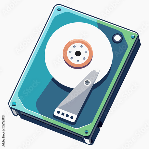 hard drive White background