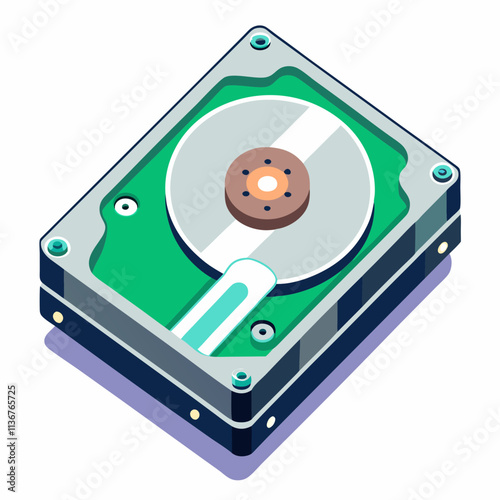 hard drive White background