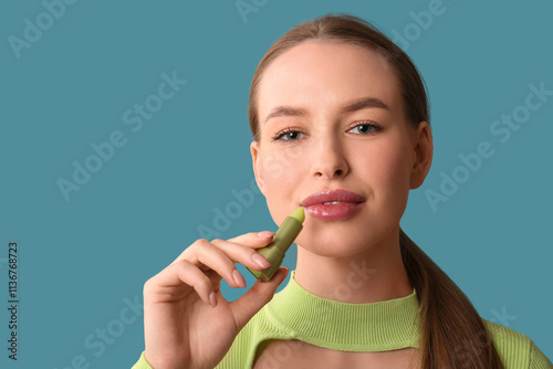 Beautiful young woman with ...