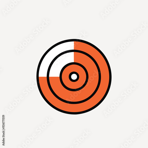 Vector realistic illustration of vinyl records on a Isolated object on a white background