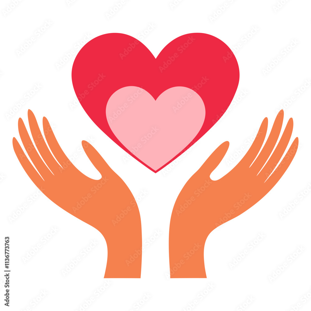 hands holding heart hands holding heart