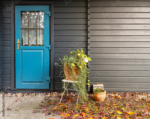 Obraz na płótnie Schrebergarten im Herbst, Berlin, Deutschland w salonie