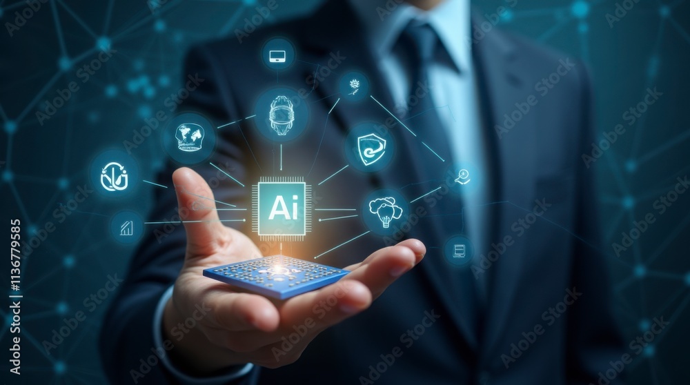 AI Revolution: Human and Machine. Empowering Technology with AI. Innovative AI Solutions in Action.