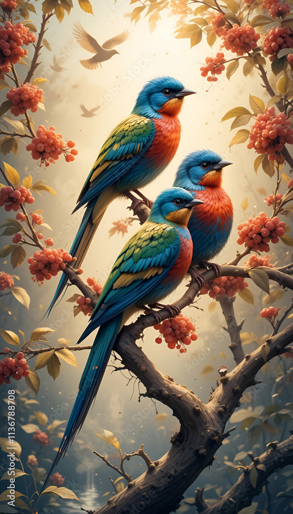 Obraz premium blue and yellow macaw