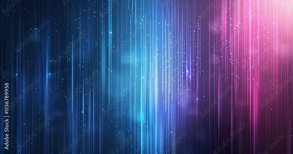 Abstract gradient background with vertical lines and soft glowing particles. Abstract gradient background with vertical lines and soft glowing particles.
