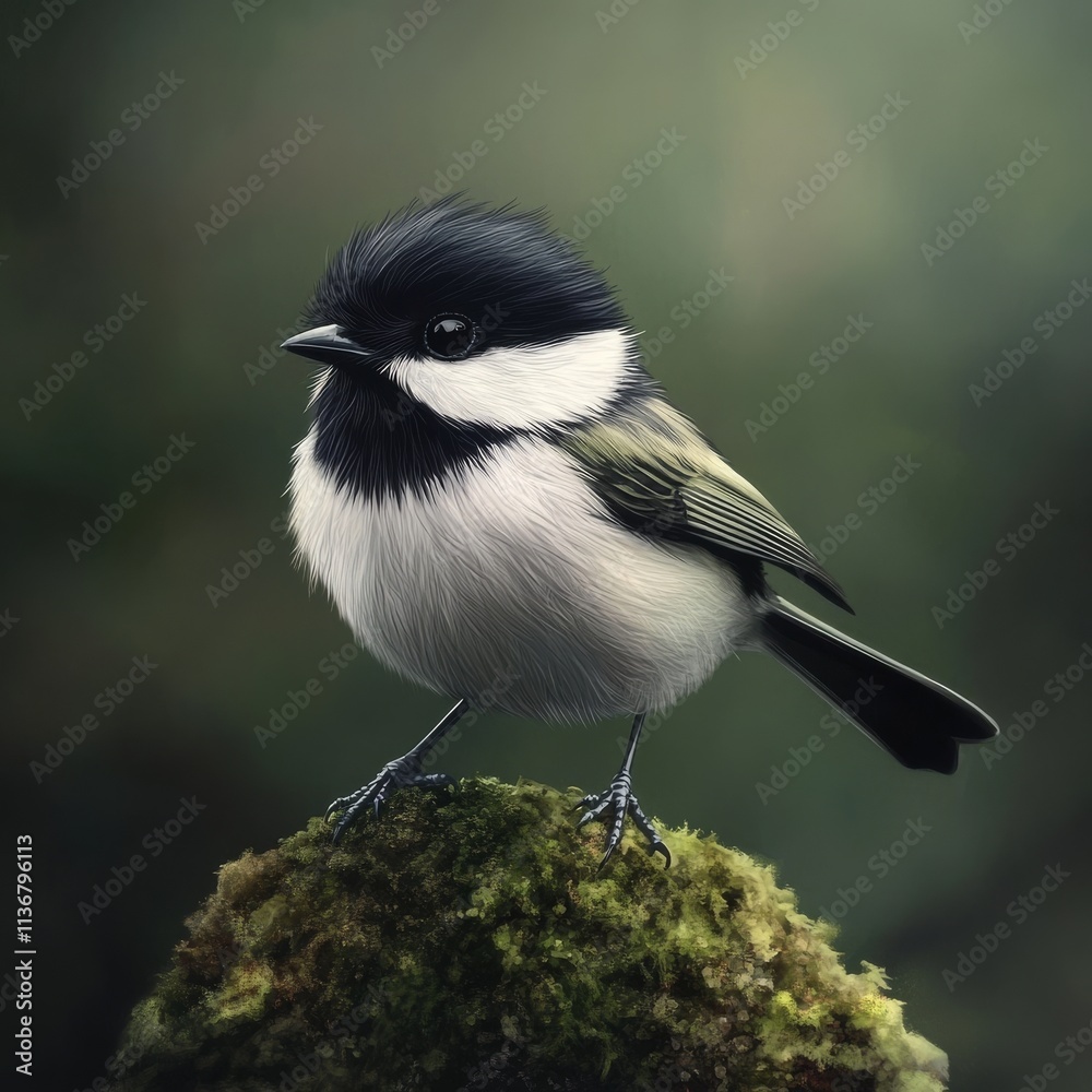 Naklejka premium Cute bird