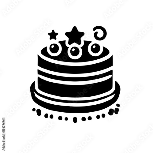 festive cake icon 