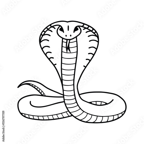 cobra Silhouette vector illustration