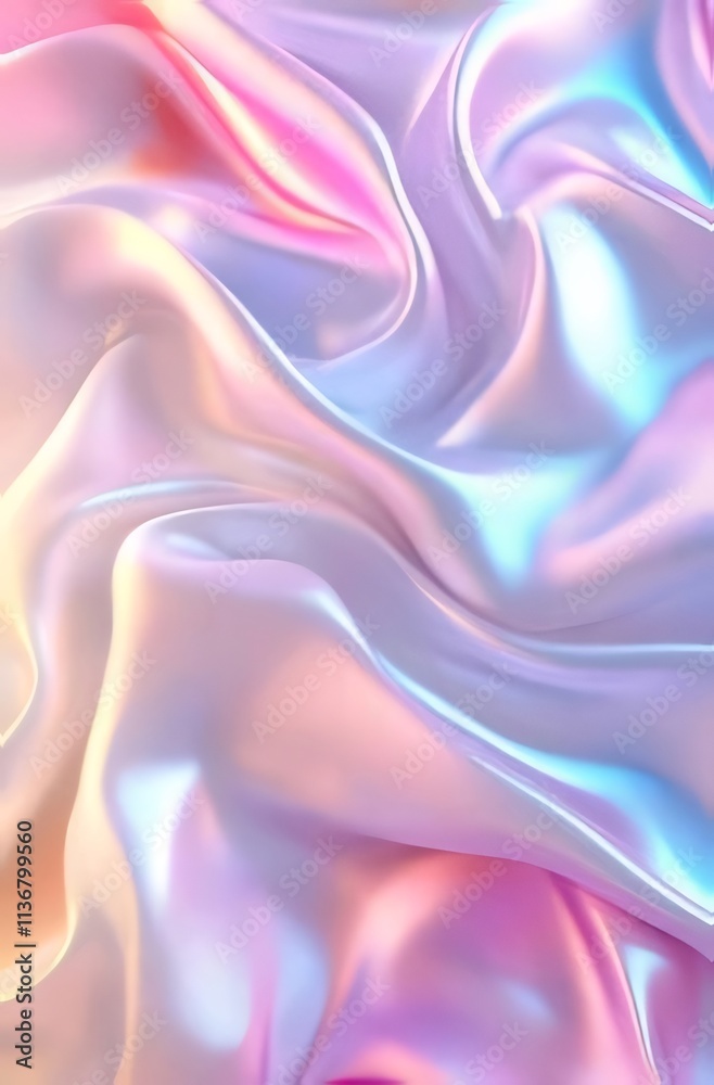 Iridescent fabric waves light. Iridescent fabric waves light.