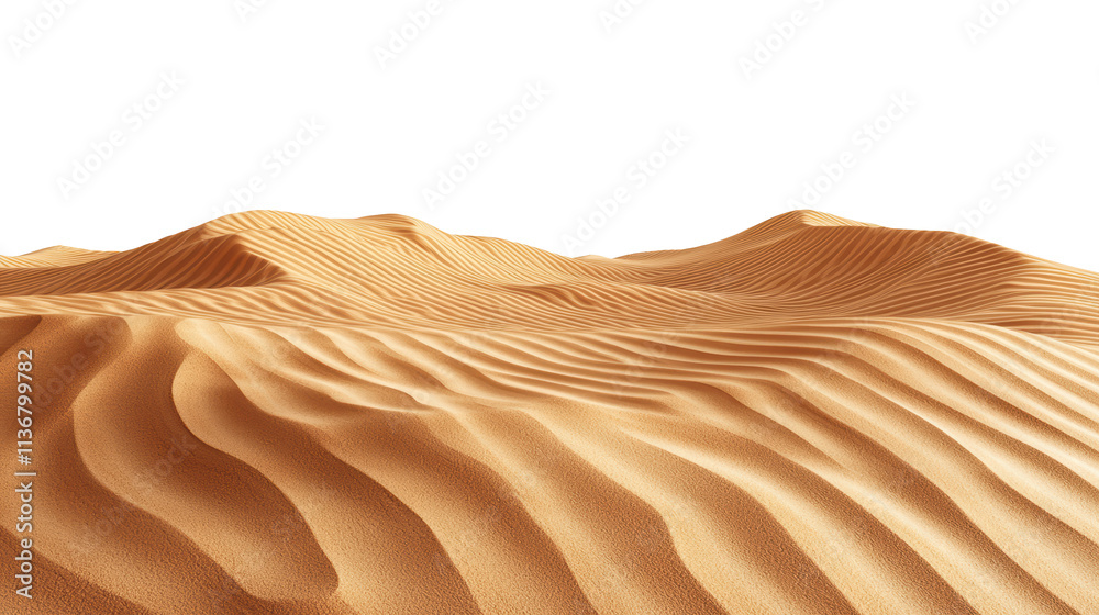 Golden sand dunes with smooth natural wavy patterns and fine texture, resembling desert landscape. Curves and ripples create calm and serene visual appearance. Isolated on transparent background, png. Golden sand dunes with smooth natural wavy patterns and fine texture, resembling desert landscape. Curves and ripples create calm and serene visual appearance. Isolated on transparent background, png.