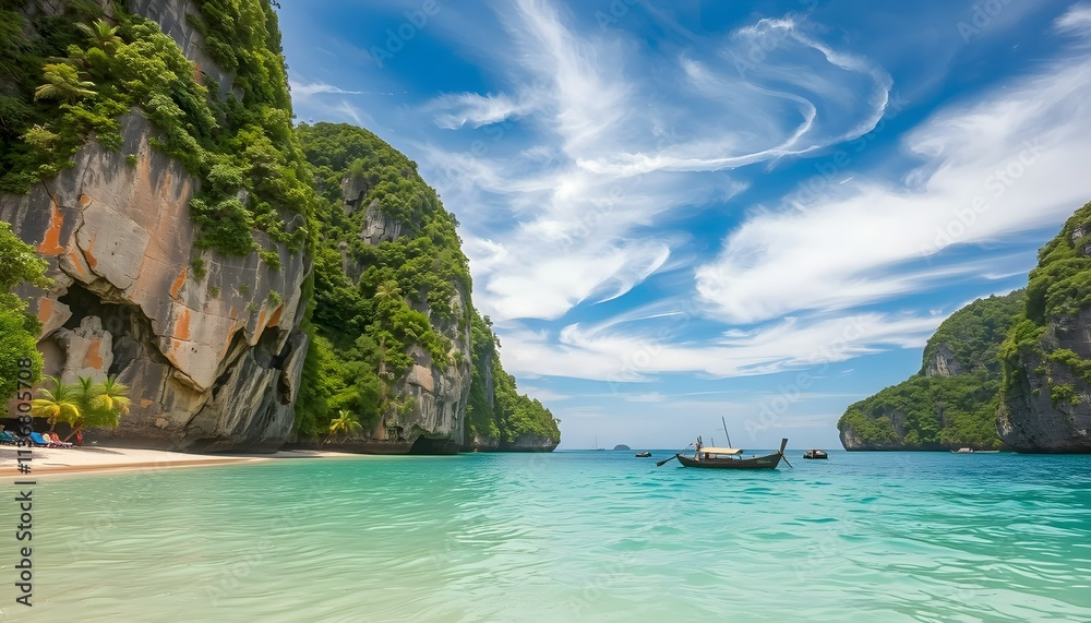 Obraz premium A view of a Beach in Thailand