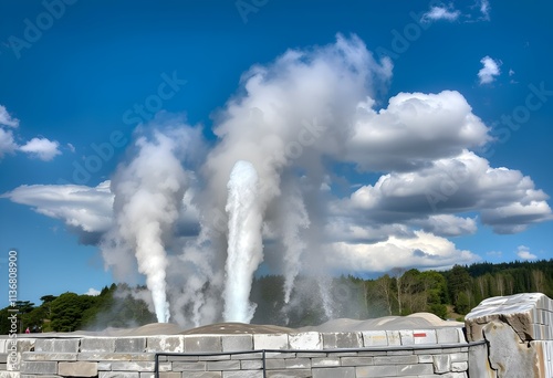 A view of the Rotorua in New Zealand