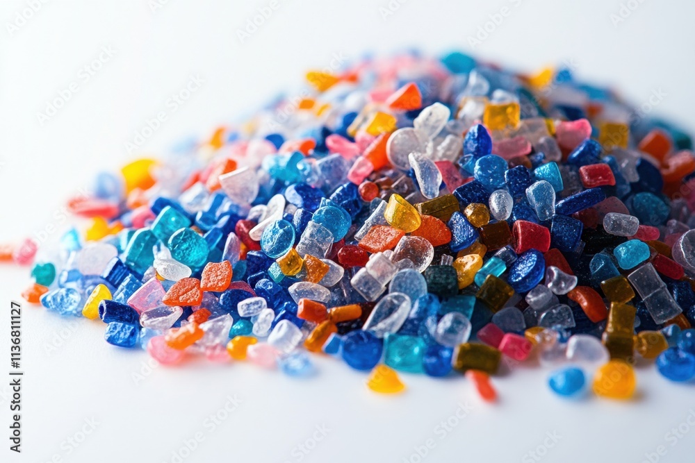 A close-up of multicolored glass pebbles scattered on a white surface, creating a bright, textured, and vibrant visual. A close-up of multicolored glass pebbles scattered on a white surface, creating a bright, textured, and vibrant visual.