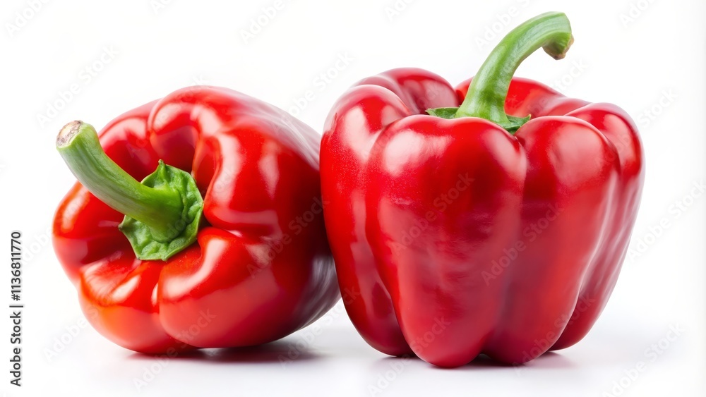 High-Angle Close-up of Two Red Bell Peppers, Vibrant Color, Glossy Texture, Fresh Produce, Food Photography Red bell pepper, bell peppers, vegetables High-Angle Close-up of Two Red Bell Peppers, Vibrant Color, Glossy Texture, Fresh Produce, Food Photography Red bell pepper, bell peppers, vegetables