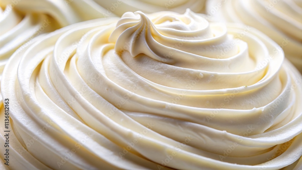 Close-up Swirled Cream Cheese Frosting Texture,Creamy Swirls, Delicious Dessert,Baking ,Food Photography , frosting, buttercream Close-up Swirled Cream Cheese Frosting Texture,Creamy Swirls, Delicious Dessert,Baking ,Food Photography , frosting, buttercream