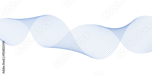 Abstract background with flowing particles. Digital future technology concept. Vector abstract colorful flowing wave lines isolated on white layers strokes waves line design vector