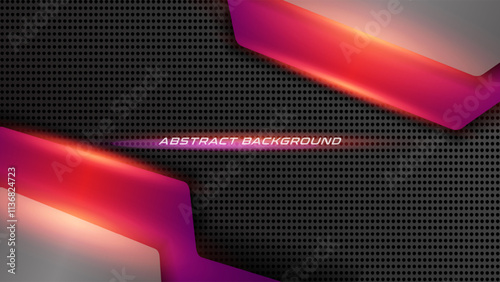 Abstract futuristic background. Purple red futuristic modern background with light and dot effects for your project like game, technology, or etc
