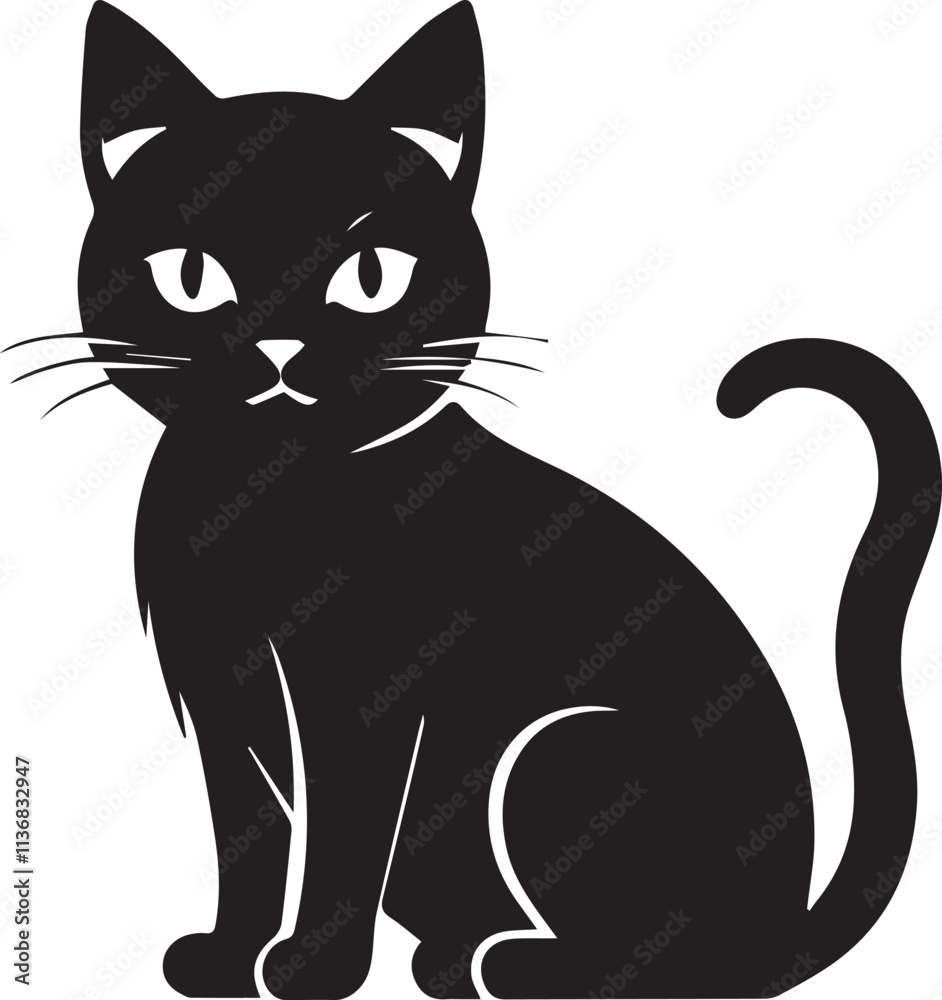 black and white cat vector black and white cat vector