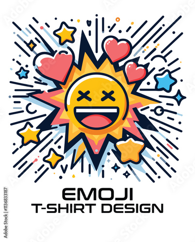 Emoji Vector T Shirt Design photo