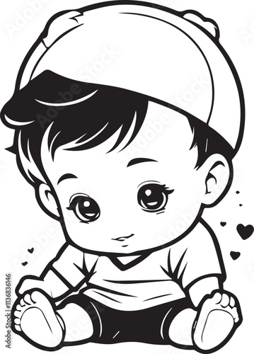 Cute baby vector cute illustration
