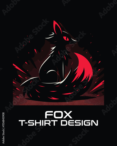 Fox Vector T Shirt Design