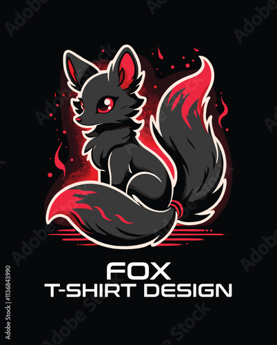 Fox Vector T Shirt Design