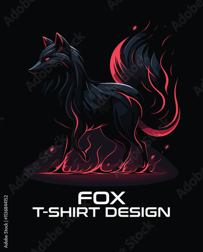 Fox Vector T Shirt Design