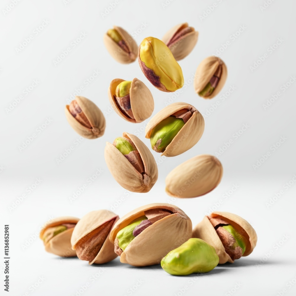 Pistachio isolated on a white background.
Pistachio isolated on a white background.