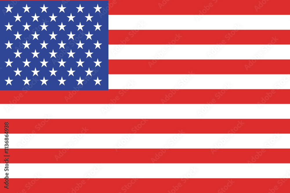 Naklejka premium USA flag