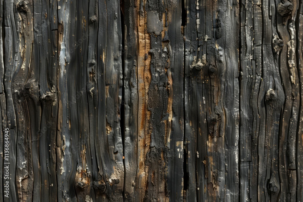 Fototapeta premium old molded wooden fence or wall pattern. Detailed photo textured background