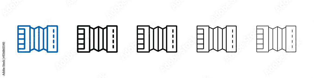 accordion icon Outline vector logo for web ui accordion icon Outline vector logo for web ui