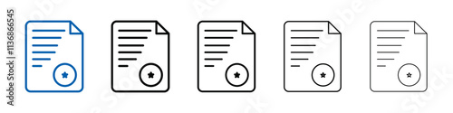assessment icon Outline vector logo for web ui