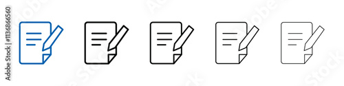 Assignment icon Outline vector logo for web ui
