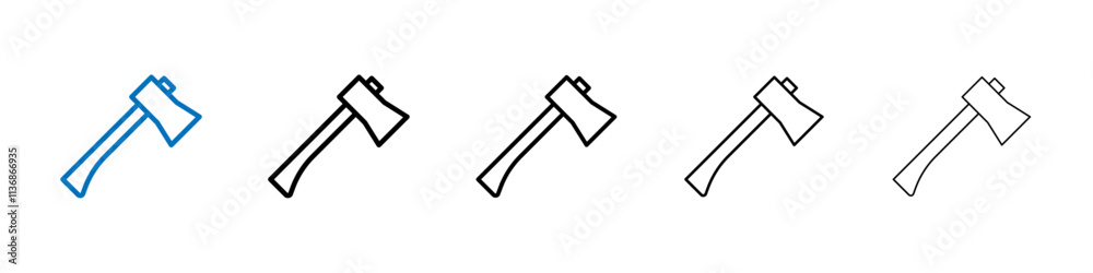 Axe icon Outline vector logo for web ui Axe icon Outline vector logo for web ui