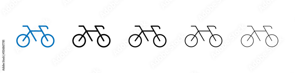 Bicycle icon Outline vector logo for web ui Bicycle icon Outline vector logo for web ui