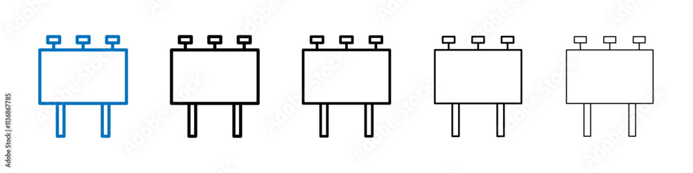 Billboard icon Outline vector logo for web ui Billboard icon Outline vector logo for web ui