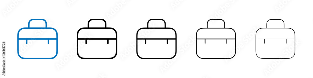 Briefcase icon Outline vector logo for web ui Briefcase icon Outline vector logo for web ui