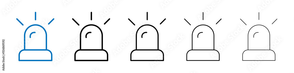 Buzzer icon Outline vector logo for web ui Buzzer icon Outline vector logo for web ui