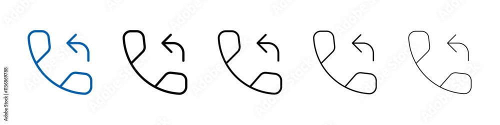 Call back icon Outline vector logo for web ui Call back icon Outline vector logo for web ui