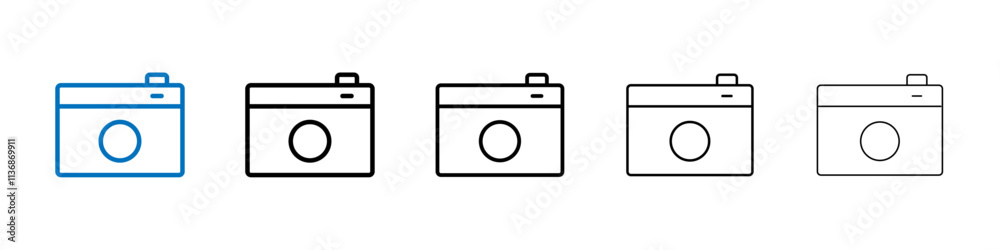 Camera icon Outline vector logo for web ui Camera icon Outline vector logo for web ui