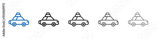 camping car icon Outline vector logo for web ui